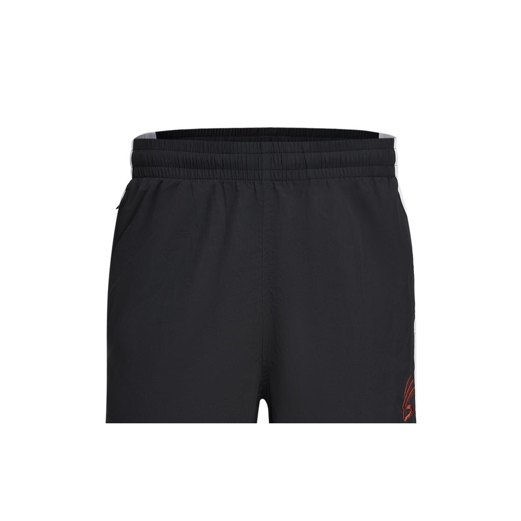 Under Armour Curry SS26 Плетеные Баскетбольные Фитнес Модные Универсальные Ретро Американские Широкие Расклешенные Спортивные Длинные Брюки Мужские Низ Черный 6014303-001