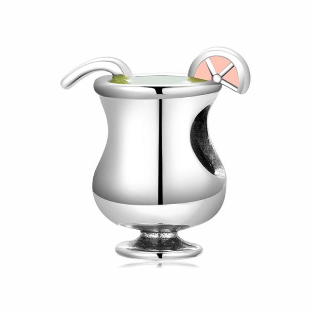 925 стерлингового серебра розовый сверкающий фианит фламинго подвески бусины для изготовления ювелирных изделий подвески подходят оригинальные европейские браслеты с подвесками