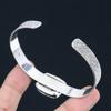 Halloween Sale Scolecite Stone Wedding Unique Bangle Jewelry 925 Sterling Silver