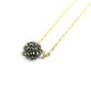 [L9761] - Gray 'Sissi' Gold-Plated Necklace - 8 Mm