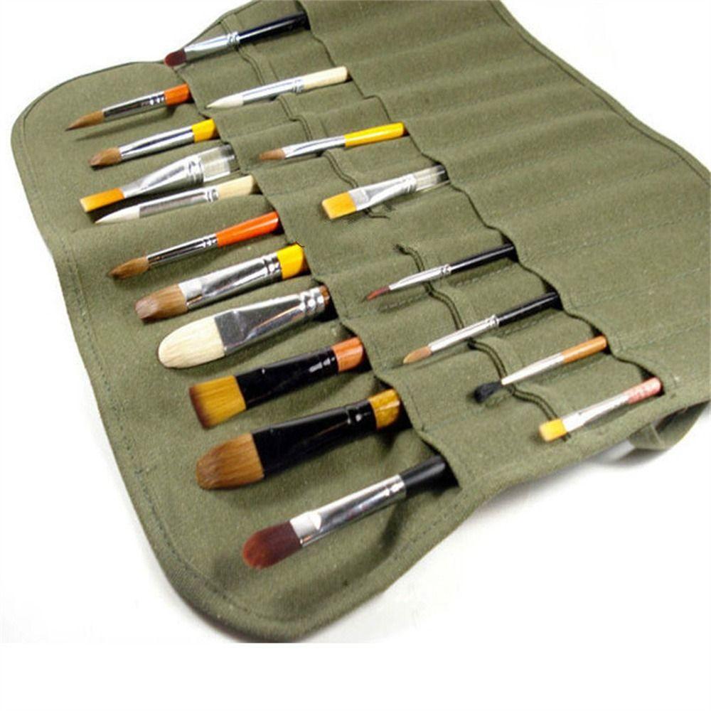 Акварельный сворачивающийся пенал на 22/30 отверстий, пенал для карандашей, чехлы для кистей для масляной краски, художник рисует