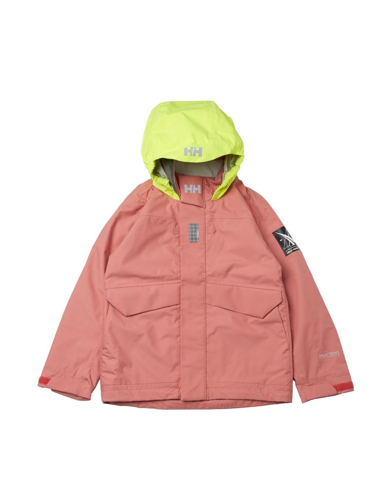 Helly Hansen Kids' Ocean Frey Jacket, Unisex, HJ12350, Anemone Pink, Size M