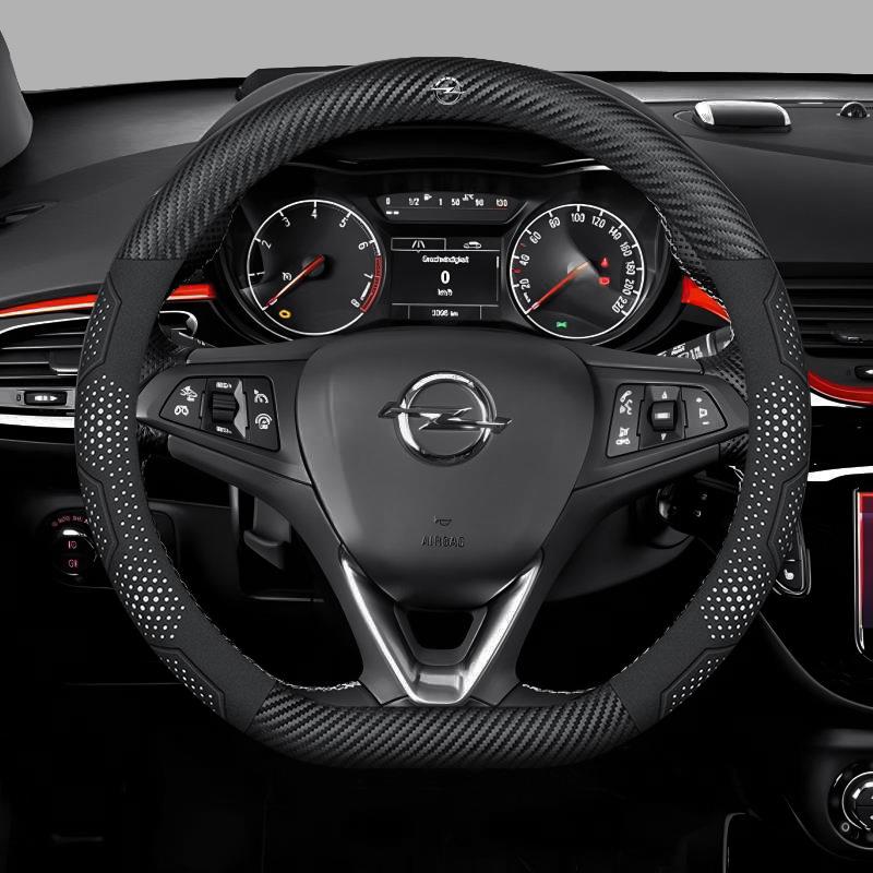 Для Opel OPCline ASTRA CORSA INSIGNIA MOKKA VECTRA GTC Tigra Карбоновое волокно Замша Кожа Автомобильный Руль Чехол Аксессуары