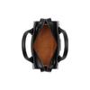 Coach Андреа 15 Текстурированный Логотип Однотонный Застежка-молния Мини Сумка-тоут Женская сумка-тоут Черный CO974-JIBLK