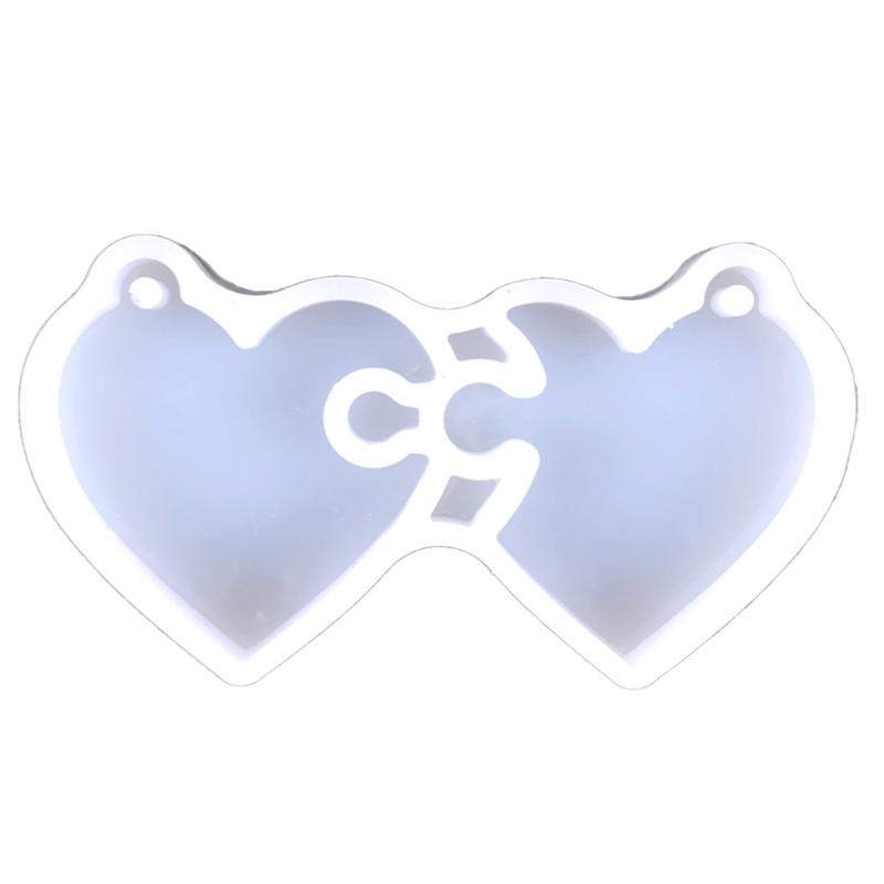 Форма из силиконовой смолы в форме сердца, форма для литья эпоксидной смолы в форме валентинок для поделок своими руками, изготовление кулонов, изготовление брелоков, силиконовая форма