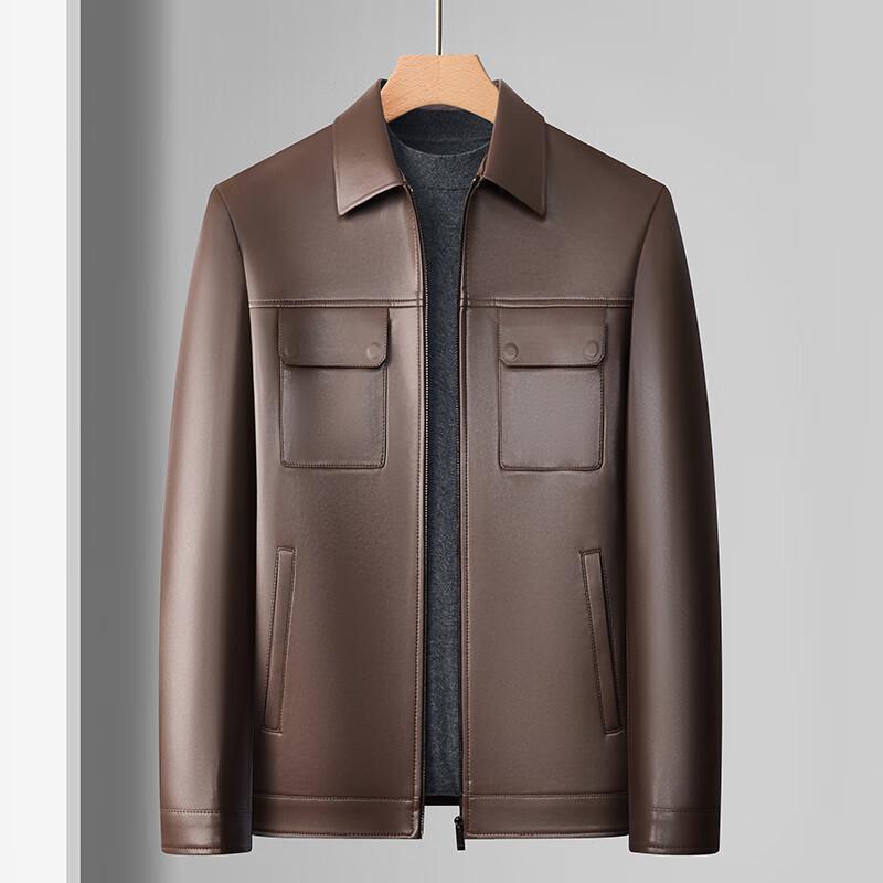 Мужская куртка в стиле business casual из искусственной кожи FMDH9258