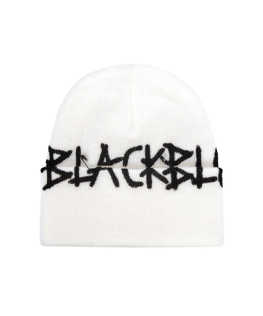 Шапка-бини BLACKBLOND с нашивкой с логотипом Bibbidi Graffiti (белый)