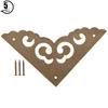 5 Pcs Corner Protector Antique Style Case Box Pure Brass Cloud Shaped CornerBronze