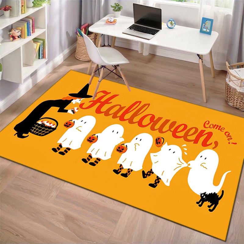 1PC Halloween theme Rug - home decoration Carpet For Living Room Bedroom Flooring Computer Chair Area Rug