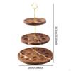 3-уровневая деревянная подставка для хранения яиц, многоцелевая подставка для лотков, подставка для кексов