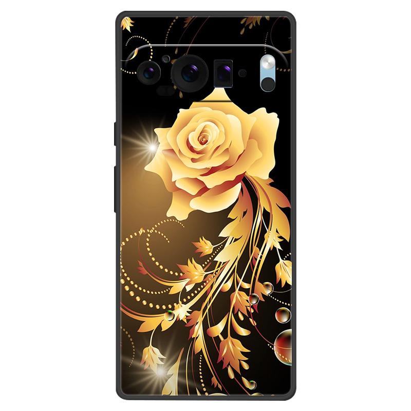For Google Pixel 9 Pro XL Case Cool Painted Silicone TPU Soft Cover For Googe Pixel 9 9 Pro 8A Cases Black Protective Shells