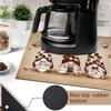 1Pcs Rubber Drying Mat With Festive Gnome For Coffee Shop Restaurant Kitchen Carpet Tableware Durable Diatom Mud Table Mat Pet Mat Coffeeware