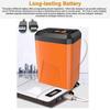 Portable Electric Shower Rechargeable with Intelligent Digital Display for Camping, HikingOrange 1 S