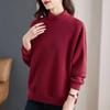 Sweatshirt for Women Cotton Oversize Fleece Thickened Loose Round Neck Casual Half Turtleneck Pullover Long Sleeve Top Sweatshirt