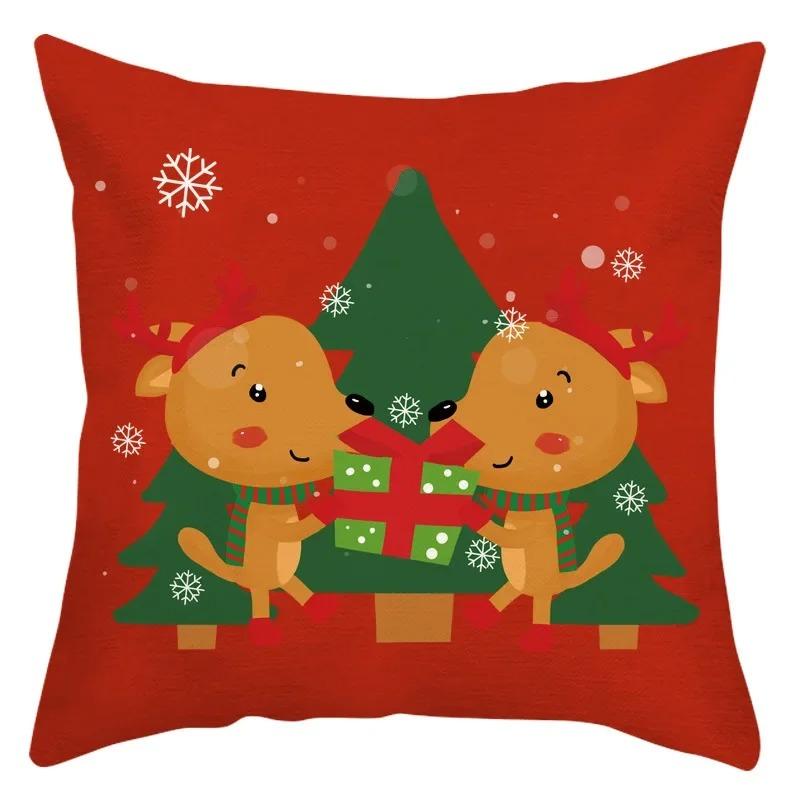 Наволочки с рождественской тематикой Аксессуары для автомобиля Офис Санта-Клаус Гостиная Диван Домашние наволочки