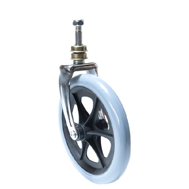 Запасные части для колес инвалидной коляски Переднее колесо для инвалидной коляски Противоскользящее 5/6/8 дюймов