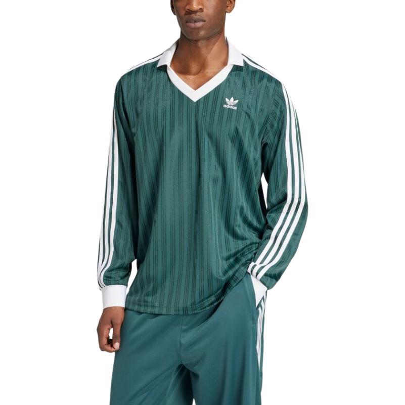 adidas Оригинальная мужская футболка ADICOLOR PIQUE Цвет: Минерально-зеленый IZ2446