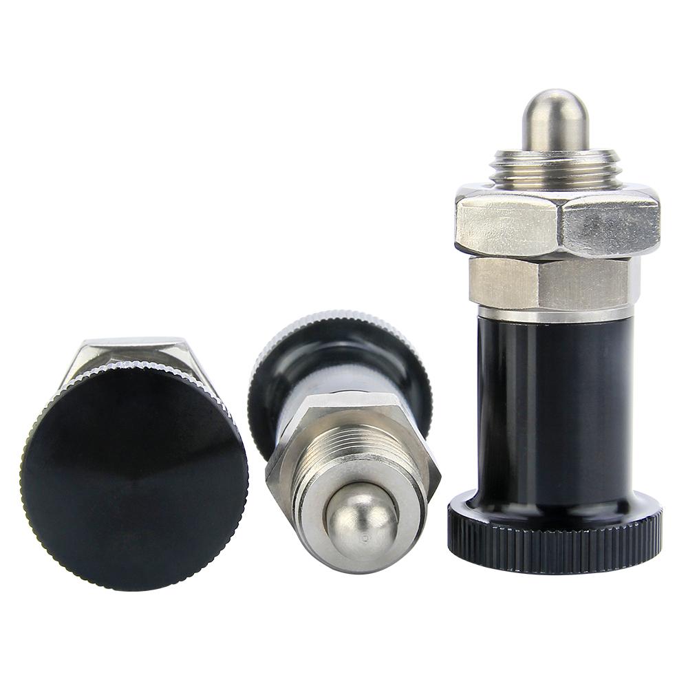 1 шт. Плунжер с шариковым наконечником и пружиной, KST214, пружина из нержавеющей стали, самоблокирующаяся ручка, возвратная ручка, пружинный плунжер, индексирующий плунжер