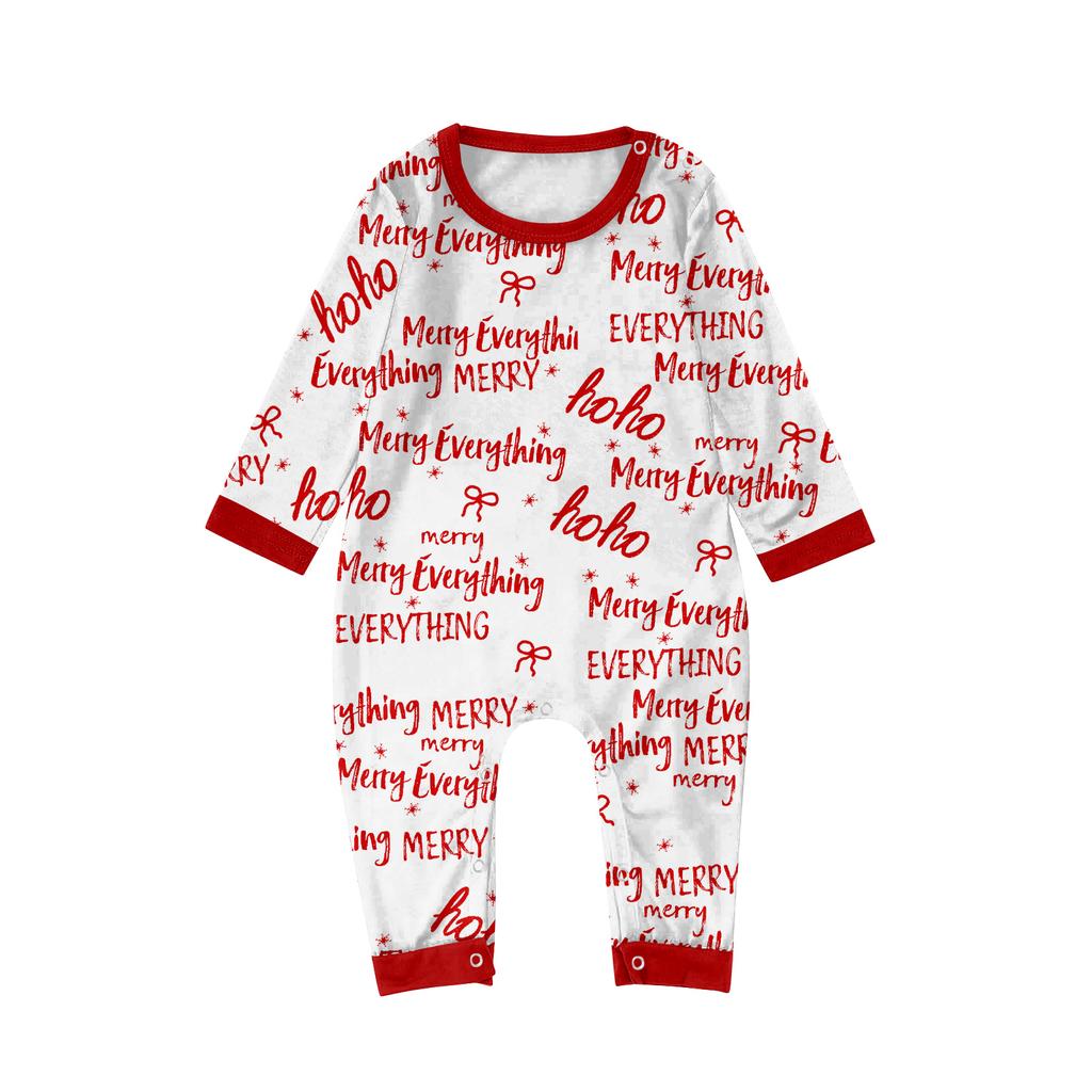 Family Matching Print Sets Pajamas Loungewear Outfits Family Matching Long Sleeve Tops+Pants Set