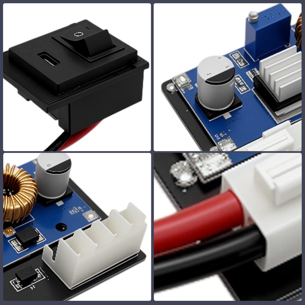 Replacement Type C PSU Mod for PS2 Fat Console Power Board Power Supply Board Supports PD 3.0 Retro Video Game Parts