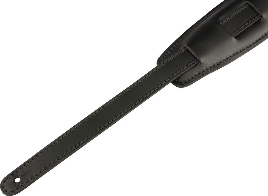 Fender leather Saddle Black USA-made strap, Mustang™ Strap,