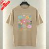 Let Kindness Bloom Art Aesthetic TShirt Colorful Wildflower Graphic Tops Fun Trendy Harajuku Casual Style Cotton Tee for Women