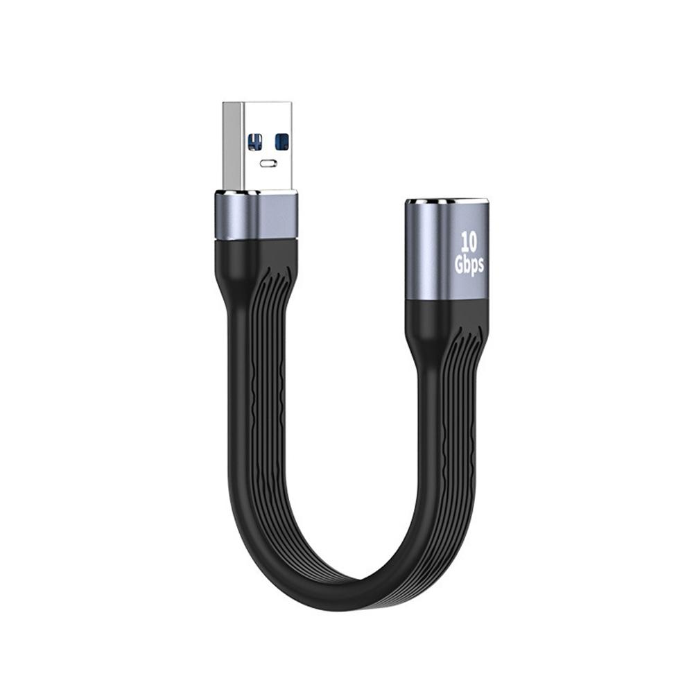 USB A на Type C PD быстрая зарядка USB3.1 высокоскоростной жесткий диск 10 Гбит/с передача 13 см зарядка ультра-короткий портативный кабель данных