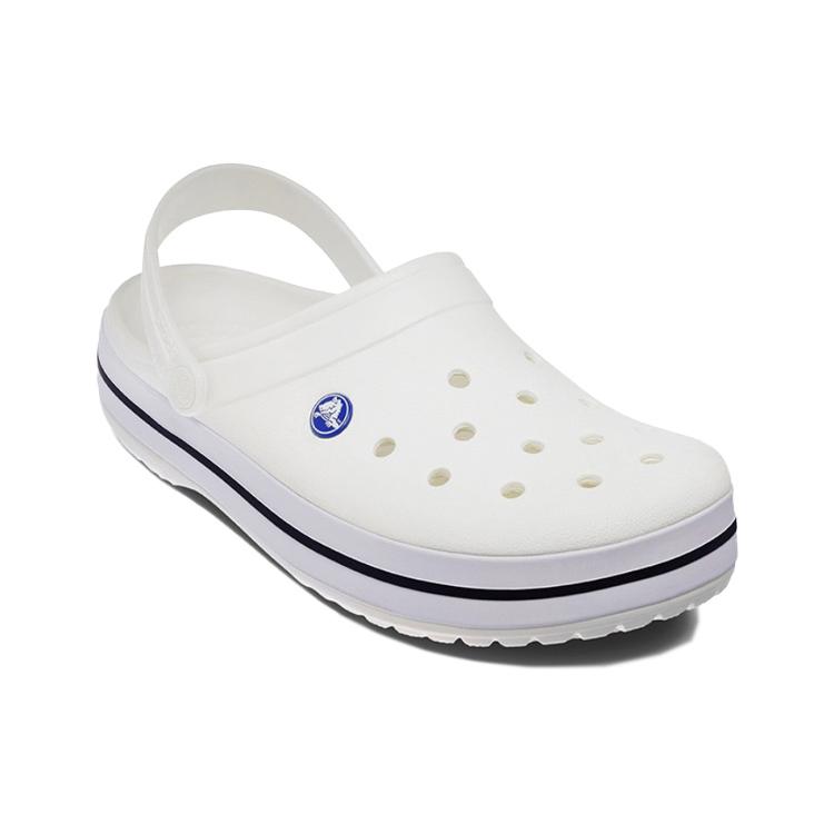 Crocs Пляжные унисекс белые сандалии 11016-100