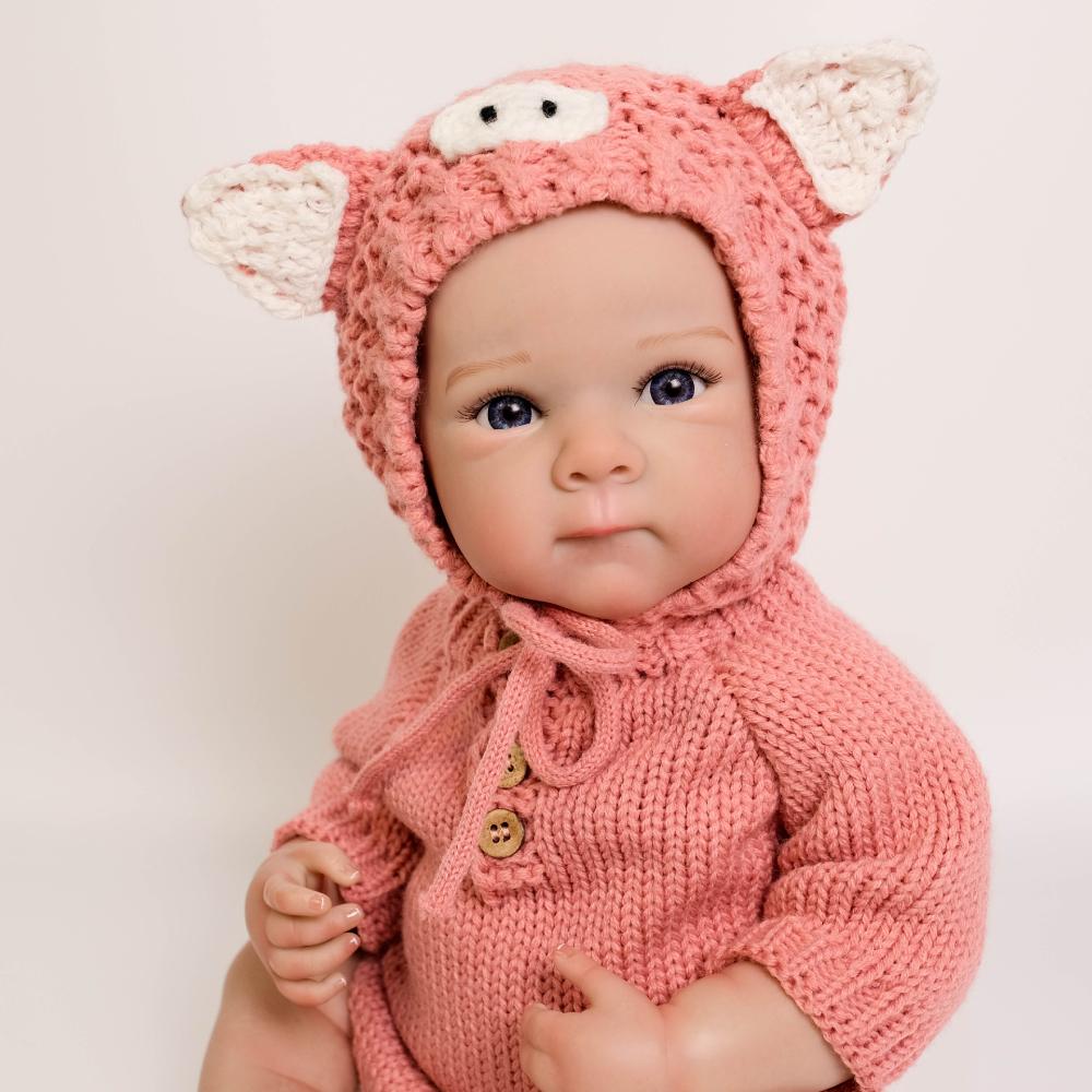 Милые куклы-девочки-реборн 48 см, Бетти, полное виниловое тело, кукольная одежда для новорожденных, вязаный комбинезон, реалистичные куклы-симуляторы для детей от 3 лет
