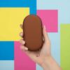 Waterproof PU Dual Slot Glasses Pouch Oval Shape Eyewear Organizer Sunglasses Case  Office Workers