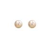 Silver Needle Geometric Pearl Earrings - High-End Light Luxury White Pearl Design