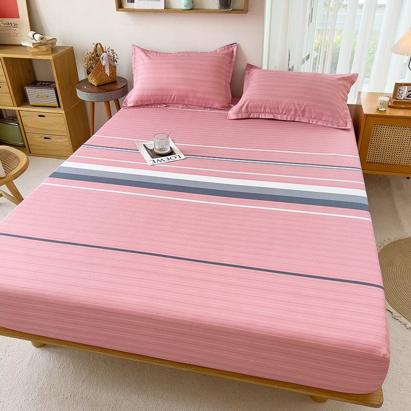 Простыня на резинке Пыленепроницаемый наматрасник Нескользящая простыня Приятная к коже Дышащая Грязеотталкивающая Стираемая Простыня на резинке для общежития