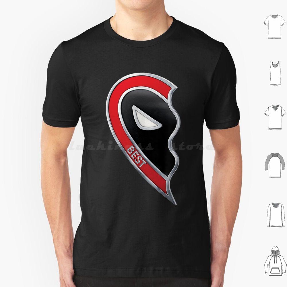 Best Friends Heart Left T Shirt 6xl Cotton Cool Tee Mcu Red Xmen Studios Fox Wade Logan Hugh Jackman Ryan Reynolds
