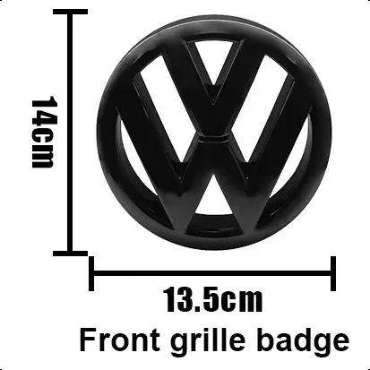 New High-Quality Black or Silver For VW Volkswagen Golf 6 MK6 Front Grille Badge & Rear Trunk Logo Cover Replacement Access