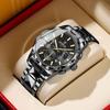 Luxury Quartz Men Watch Date Waterproof Chronograph Luminous Stainless Steel Wristwatch Fashion Business Man Watches