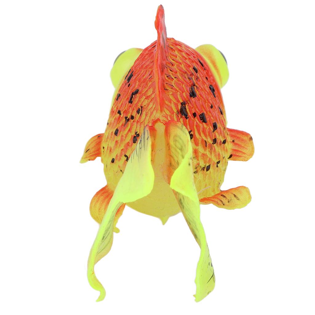Aquarium Simulation Goldfish Glowing Effect Silicone Artificial Fish Ornament for Fish Bowl Simulation Animal Decoration