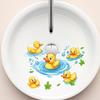 Yellow Duck Bathroom Wall Sticker PVC Removable Waterproof Decal for Cute Toilet Sink Childrens Decor