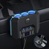 120 Вт 7 в 1 автомобильное зарядное устройство адаптер штекер PD 3 розетки зарядное устройство независимые переключатели 12/24 В розетка для IPhone GPS Dashcam