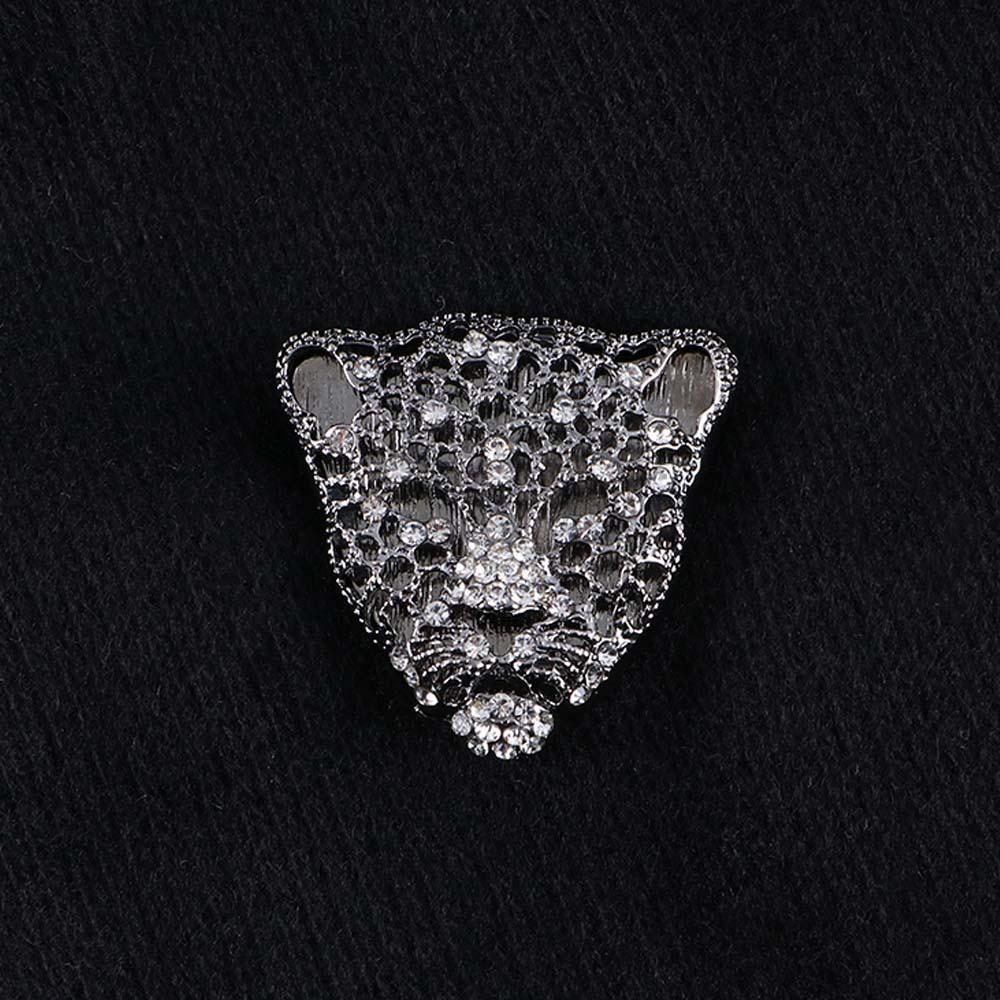 Роскошные стразовые полые ретро мужские украшения стразовая брошь мужские значки брошь леопард