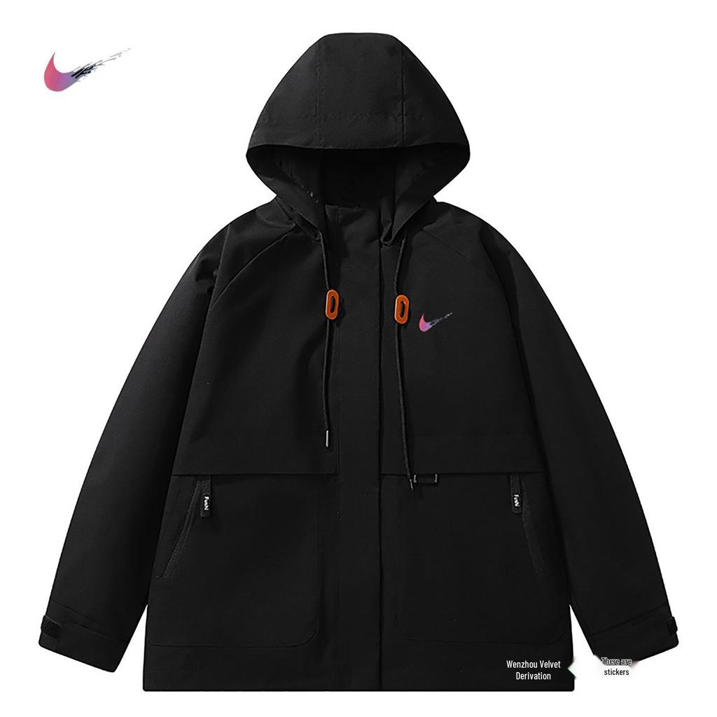 Женская куртка-штормовка Huang Yi Mei 3-в-1 с отстегивающимся капюшоном - Спортивный ветрозащитный плащ на осень/зиму