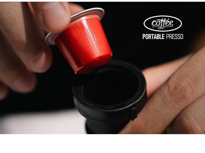 Portable Three-in-One Italian Capsule Coffee Maker: Outdoor Hand-Pressed Travel Coffee Pot