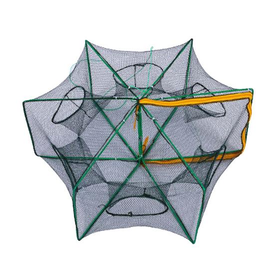 Foldable Fishing Bait Trap 6/8/10/12/16 Holes Heavy Duty Fine Mesh Portable Collapsible Shrimp Minnow Crawfish Catcher Trap Cast Trap Net Dip Cage
