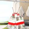 5PCS Stainless Steel Double Hook Shoe Rack Space Saving Sports Shoes Hooks  Outdoor Balcony