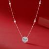 Sweetrain 1 Carat Moissanite Pendant Necklace Original 925 Sterling Silver A Little Starlight Diamond Necklace for Women Jewelry
