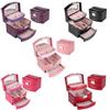 3 Layers Jewelry Necklace Vintage Box Container Keepsake Case Storage Organiser