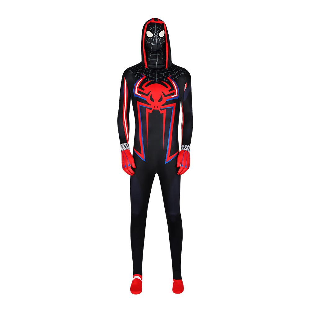 Popular Spider-Man Cos Hood Adult Children Cute Funny Hood Mask Spot Miles Mask