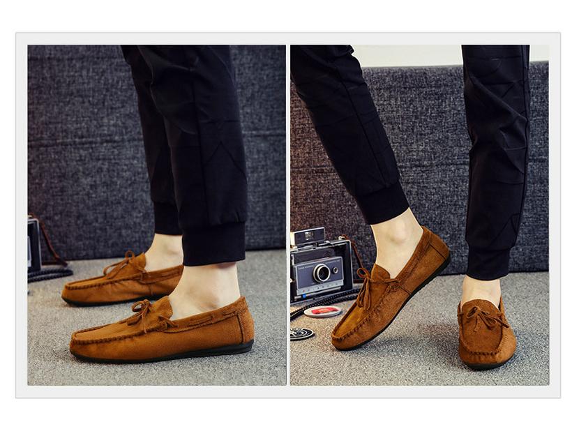 Мужские повседневные туфли Frosted Breathable Slip-On 2024 года — корейский стиль