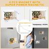 Magnetic Picture Frame for Fujifilm Instax Mini Camera, Acrylic Polaroid Magnet Picture Frame for Refrigerator and Wall, 2.36x3.54 Inch Double Sided