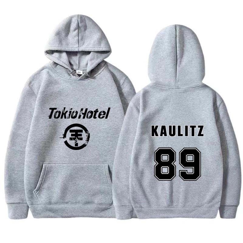 Мужские худи Rock Band Tokio Hotel с принтом Kaulitz, женские худи в стиле хип-хоп Харадзюку, пуловеры унисекс оверсайз, одежда