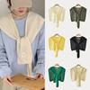 Keep Warm Knitted Shawl Solid Color Wool Shawl Fashion Clothing Accessories  Unisex